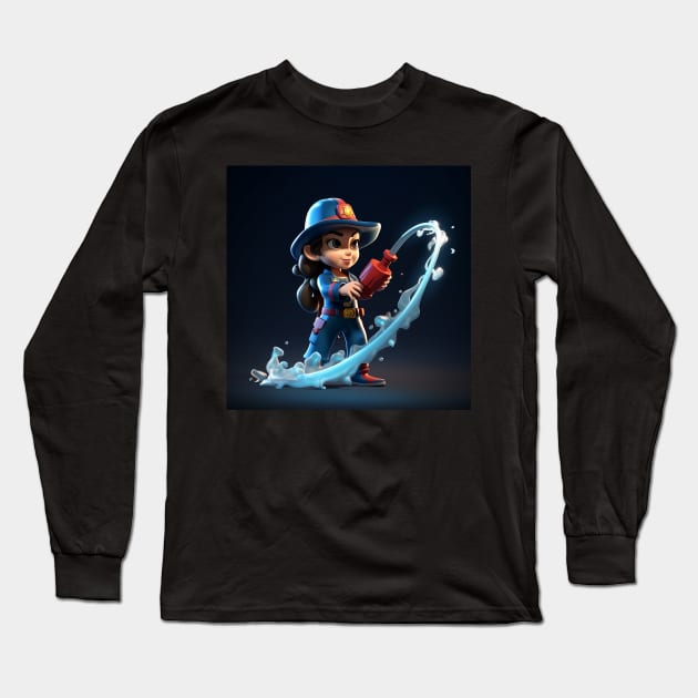 Witch fire fighter Long Sleeve T-Shirt by NumberOneEverything